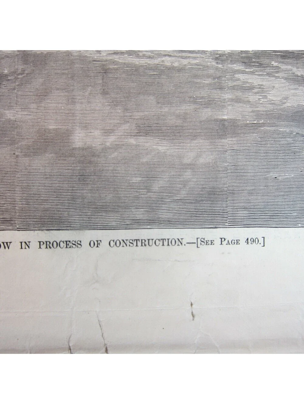 Antique 1879 Print New Iron Pier at Long Branch in Construction Harper’s Weekly